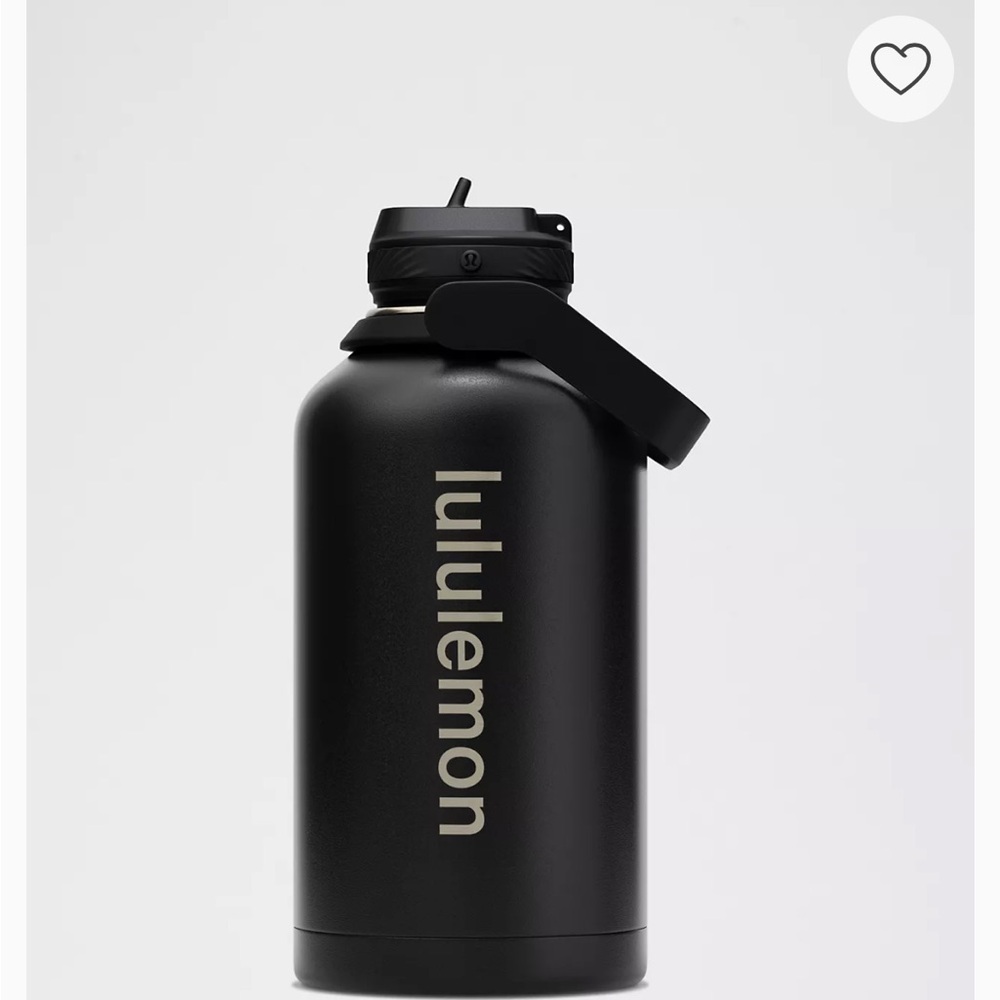 lululemon athletica Black Back to Life Water Bottle